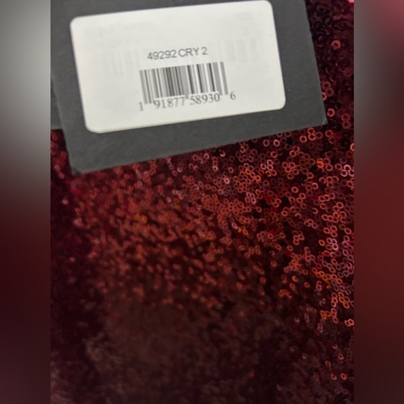 Ieena for Mac Duggal 49292 NWT Open Back One Shoulder Sequined Gown - Picture 7 of 7